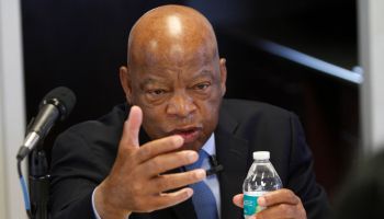 (Boston, MA 040516 ) U.S. Rep. John Lewis, D-Ga, speaks during a community roundtable discussion at the Dimock Center in Boston, Tuesday, April 5, 2016. Staff Photo by Chitose Suzuki