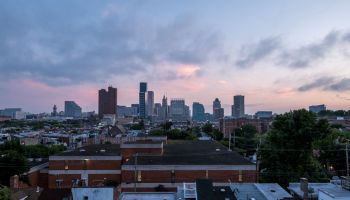 The Baltimore Skyline at Sunrise