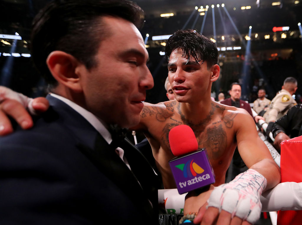 Ryan Garcia and Gervonta Davis square off in a championship fight at T-Mobile Arena in Las Vegas