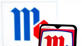 In this photo illustration McCormick & Company logo seen...