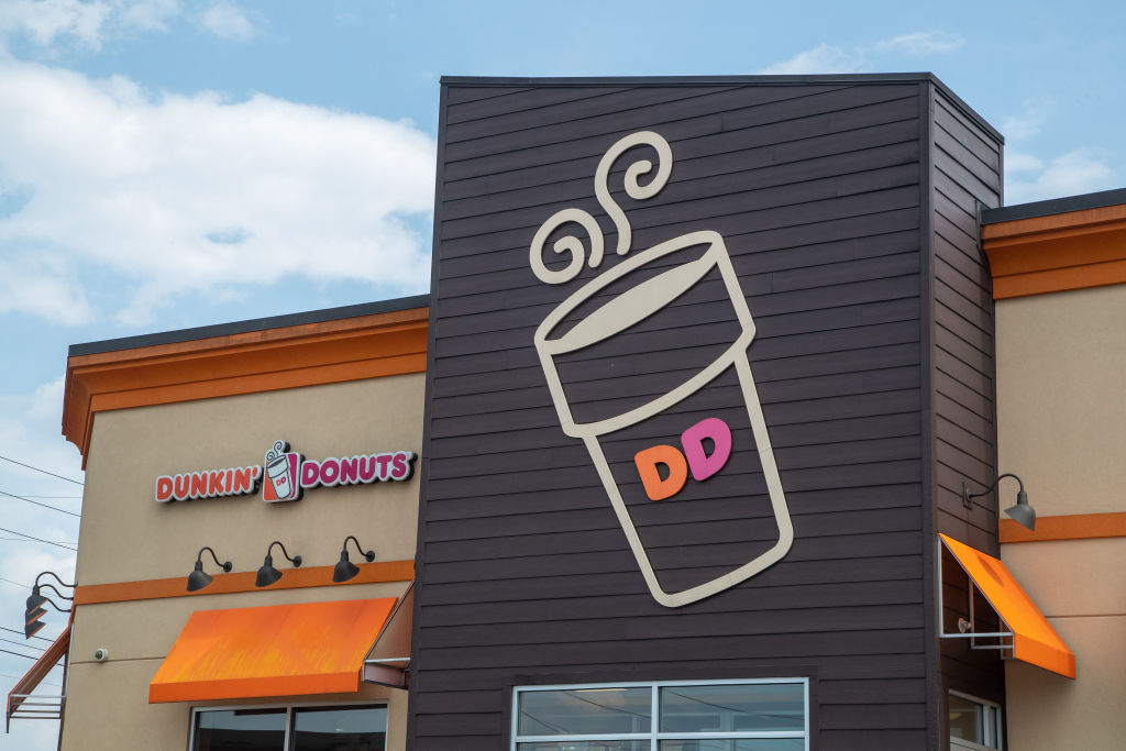An exterior view of the Dunkin' Donuts restaurant in Muncy...