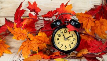 Daylight Saving Time Clock In Leaves