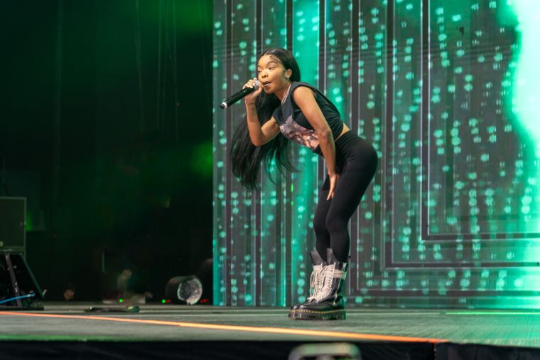 Lola Brooke On Stage At 92Q's Winter Fest Concert