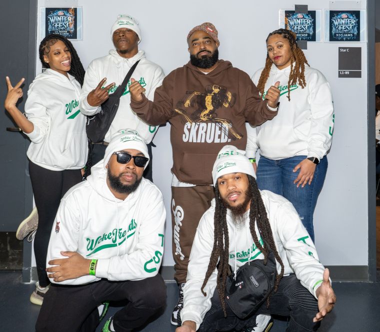 Porkchop & The TSU Dance Crew Backstage at 92Q's WInter Fest