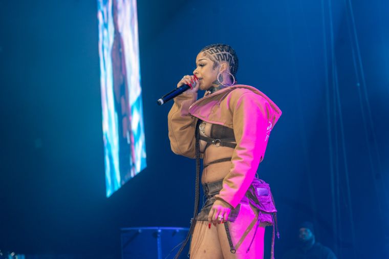 Chrisean Rock On Stage At 92Q's Winter Fest