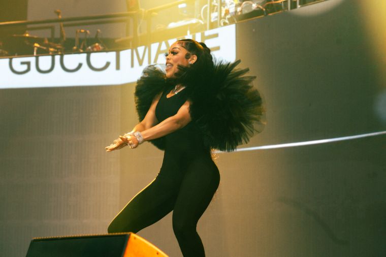 Gucci Mane & Keyshia Kaoir Davis On Stage At 92Q's Winter Fest