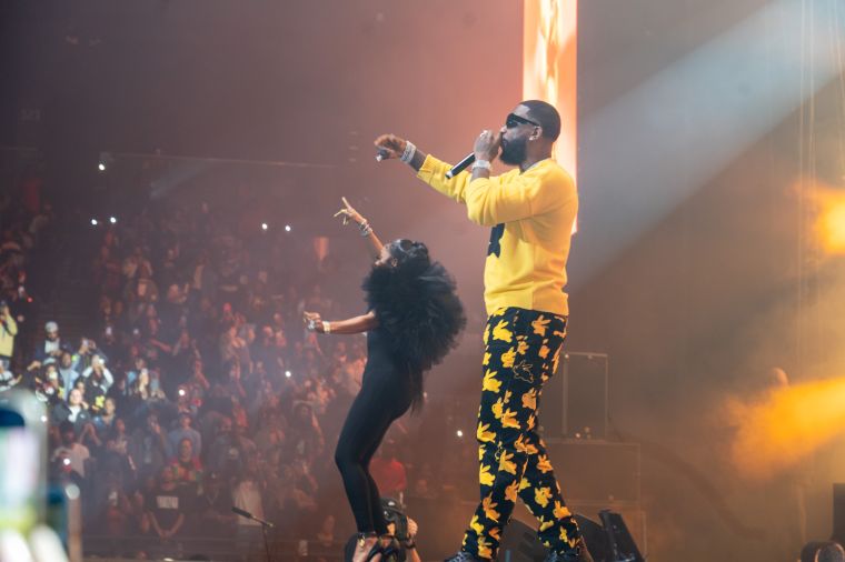Gucci Mane & Keyshia Kaoir Davis On Stage At 92Q's Winter Fest