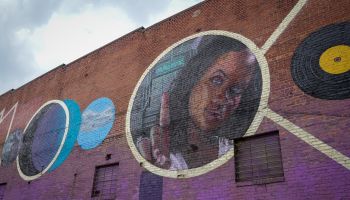 The K-Swift mural on the wall of Hammerjacks in South Baltimore, painted by Justin Nethercut, a.k.a. Nether.