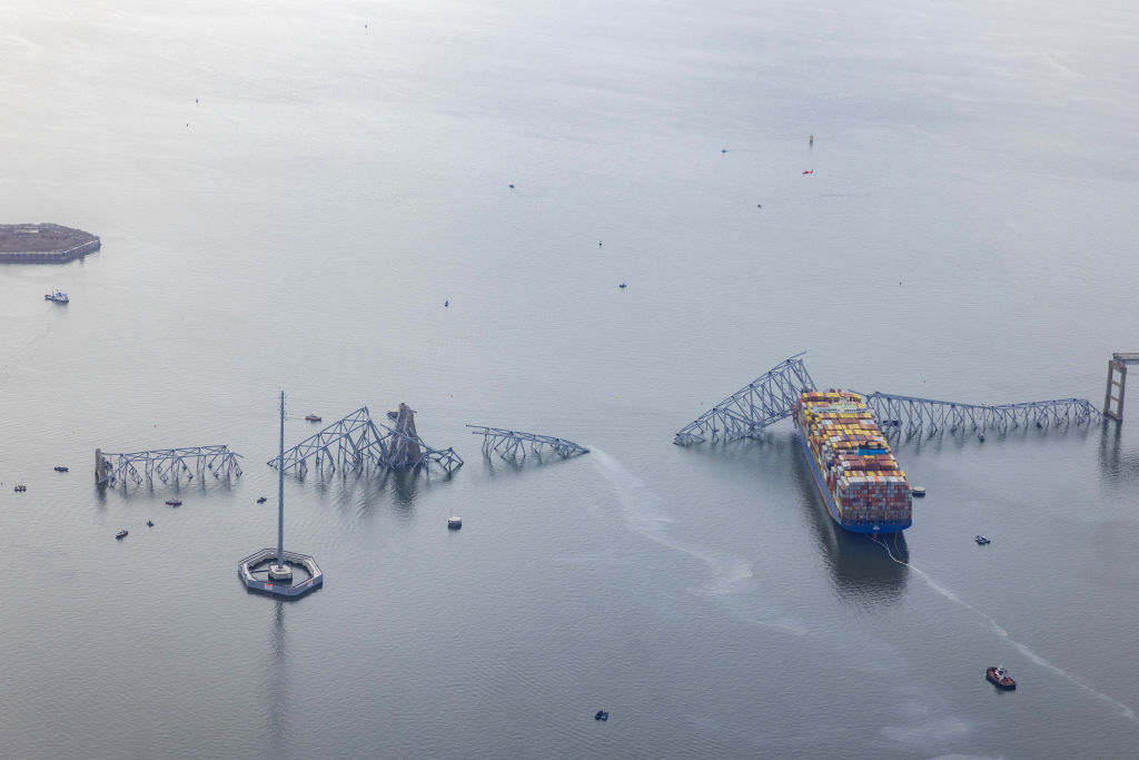 Baltimore's Francis Scott Key Bridge Collapses After Being Struck By Cargo Ship