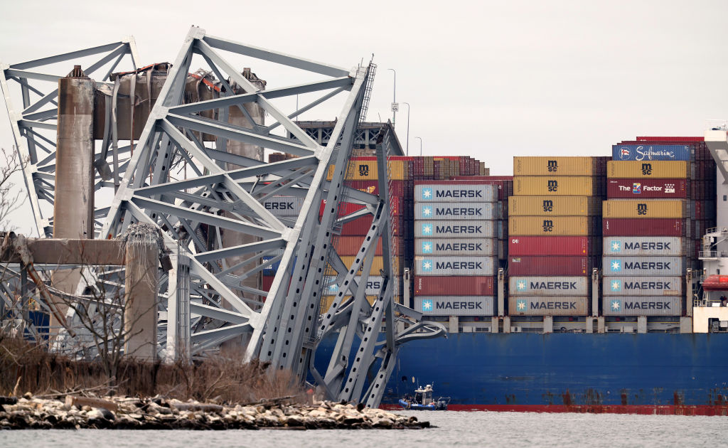 Baltimore's Francis Scott Key Bridge Collapses After Being Struck By Cargo Ship