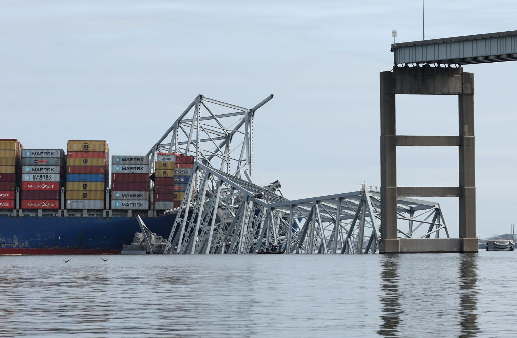 Baltimore's Francis Scott Key Bridge Collapses After Being Struck By Cargo Ship
