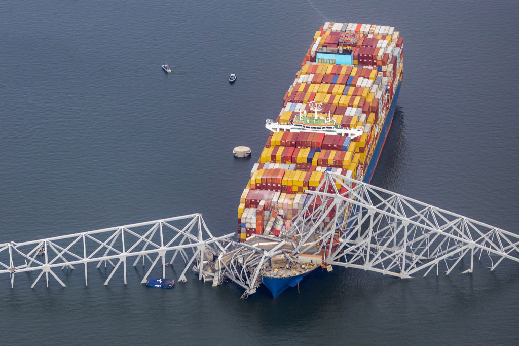 Baltimore's Francis Scott Key Bridge Collapses After Being Struck By Cargo Ship
