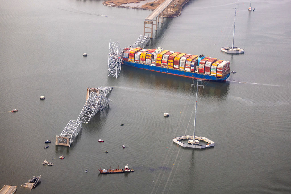 Baltimore's Francis Scott Key Bridge Collapses After Being Struck By Cargo Ship