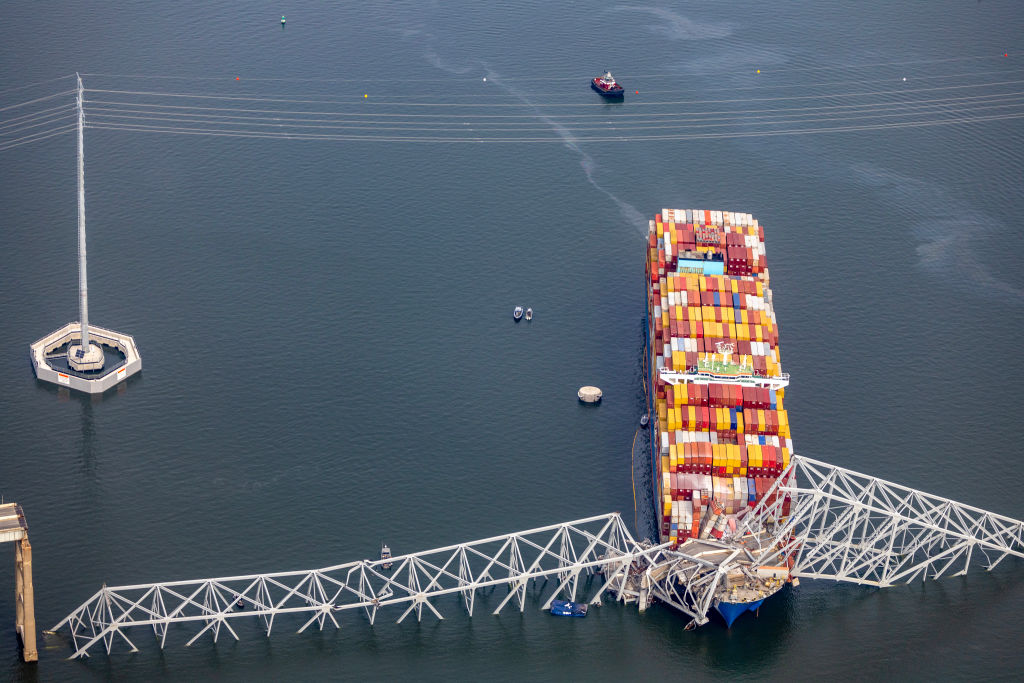 Baltimore's Francis Scott Key Bridge Collapses After Being Struck By Cargo Ship