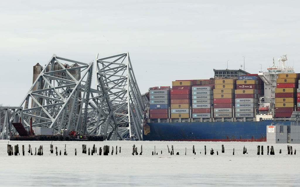 Baltimore's Francis Scott Key Bridge Collapses After Being Struck By Cargo Ship
