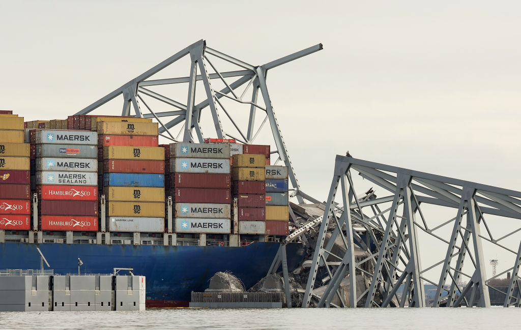 Baltimore's Francis Scott Key Bridge Collapses After Being Struck By Cargo Ship