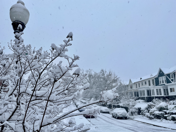 If you have to shovel snow or do other outdoor work, take your time and work slowly.