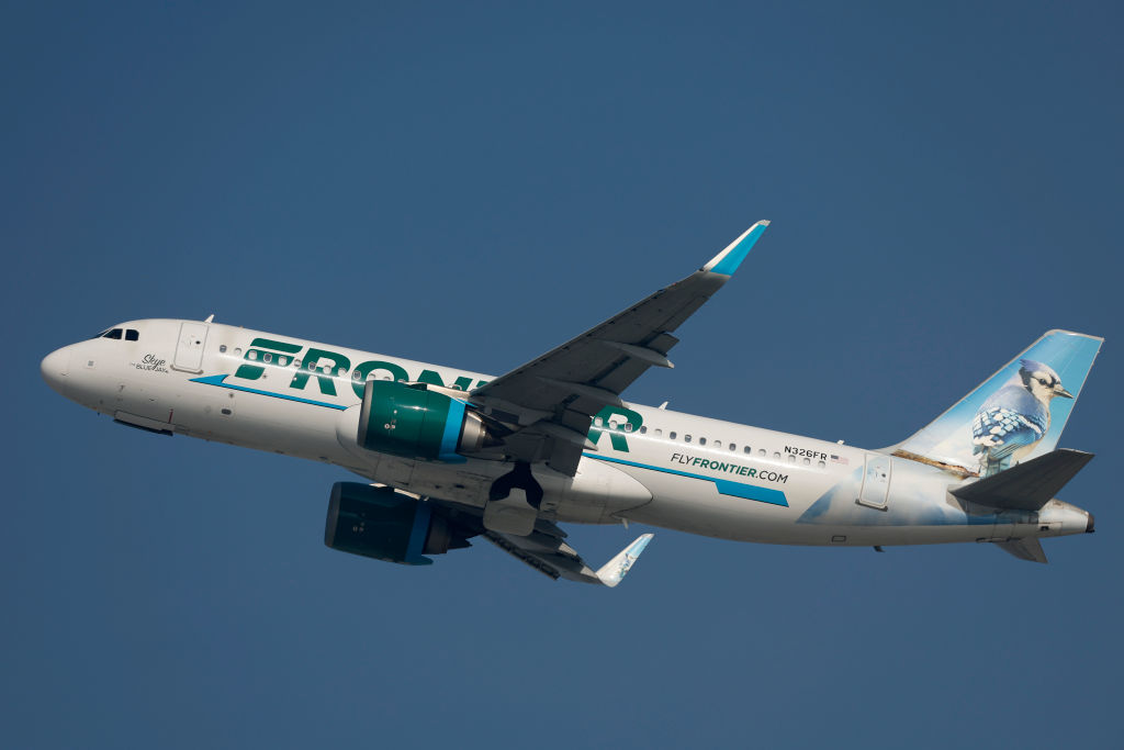 Frontier Airlines At Los Angeles International Airport