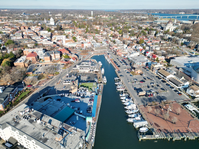 Aerial view of Baltimore
