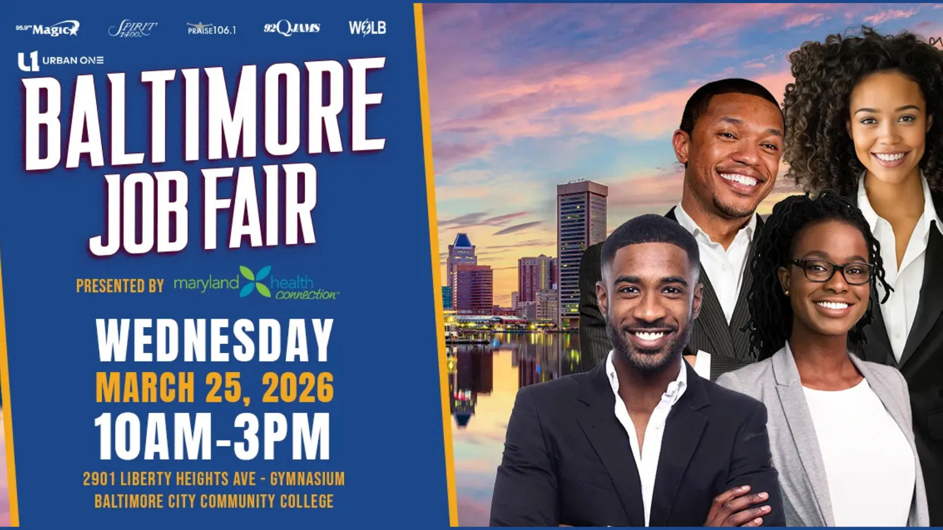 Urban One Baltimore Job Fair Presented by Maryland Health Connection