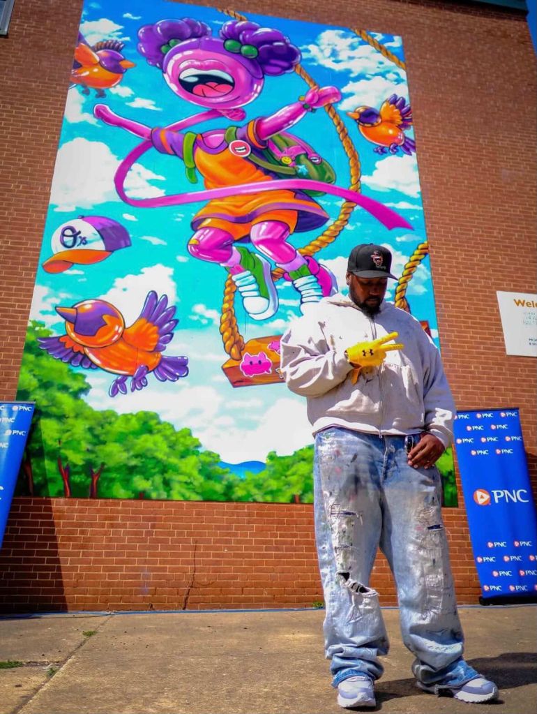 Kid Balloon Talks Viral Art, Baltimore Roots & Spreading Joy Through Murals
