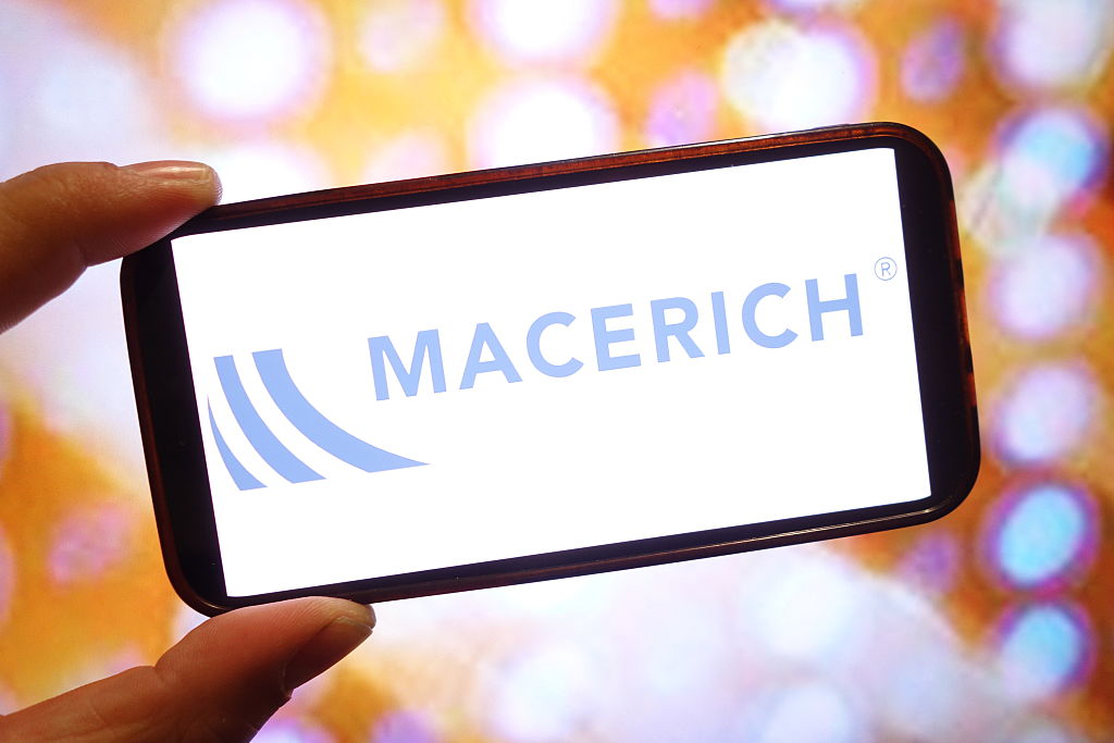 In this photo illustration, the Macerich company logo is