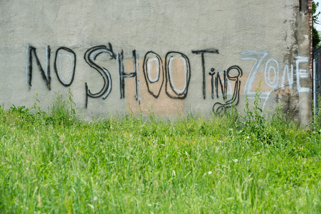 Graffiti on wall on Pennsylvania Avenue in Baltimore City, MD