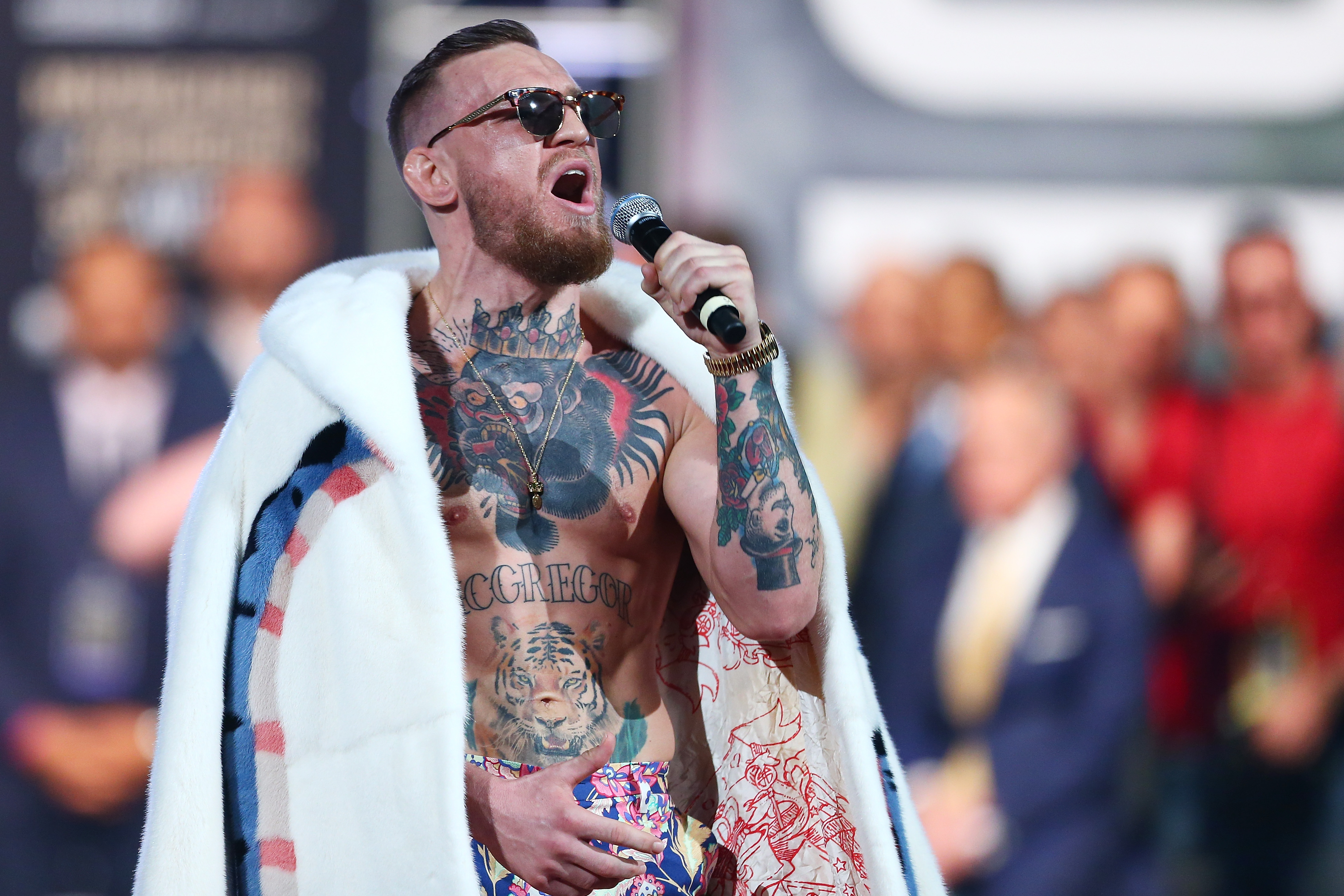 Floyd Mayweather Jr. v Conor McGregor World Press Tour - New York