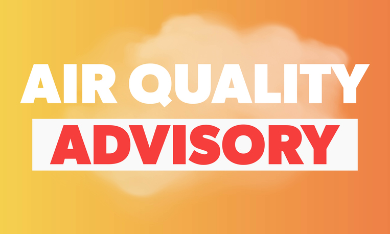 Air quality advisory. Environmental conditions and potential health impacts.