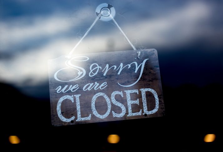 Santa Fe, NM: "Sorry We Are Closed" Dark Sky Reflection