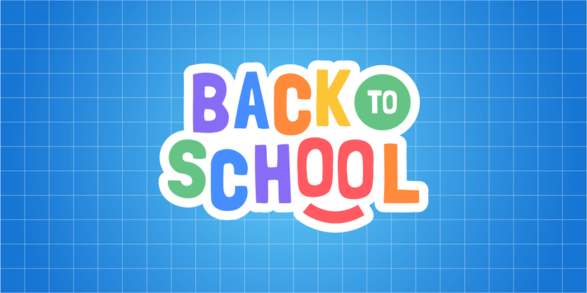 Creative Back to School Typography Logo Vector Poster Background Illustration